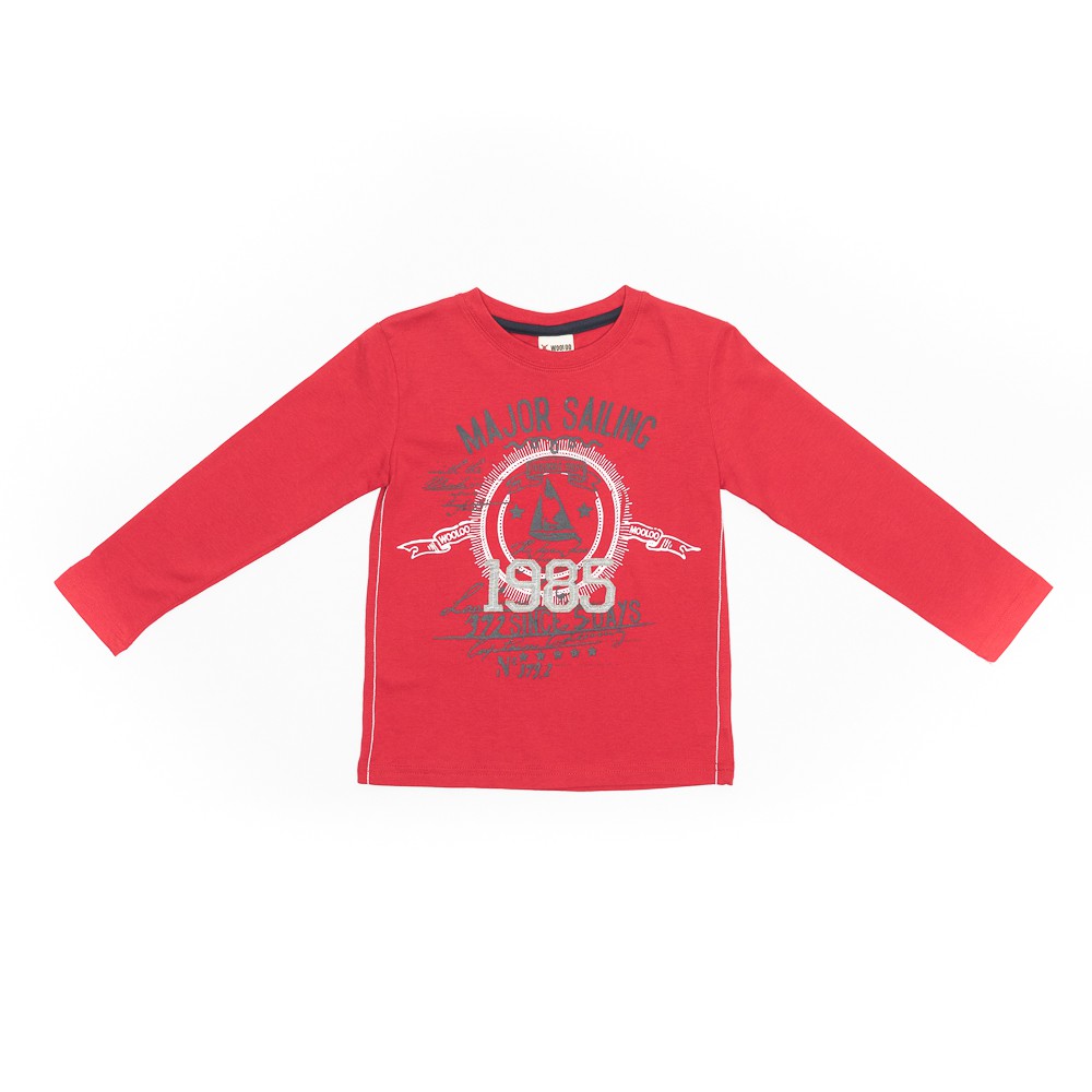 Bluza cu maneca lunga, Wooloo Mooloo, rosie, 13740 - 4Kids Romania