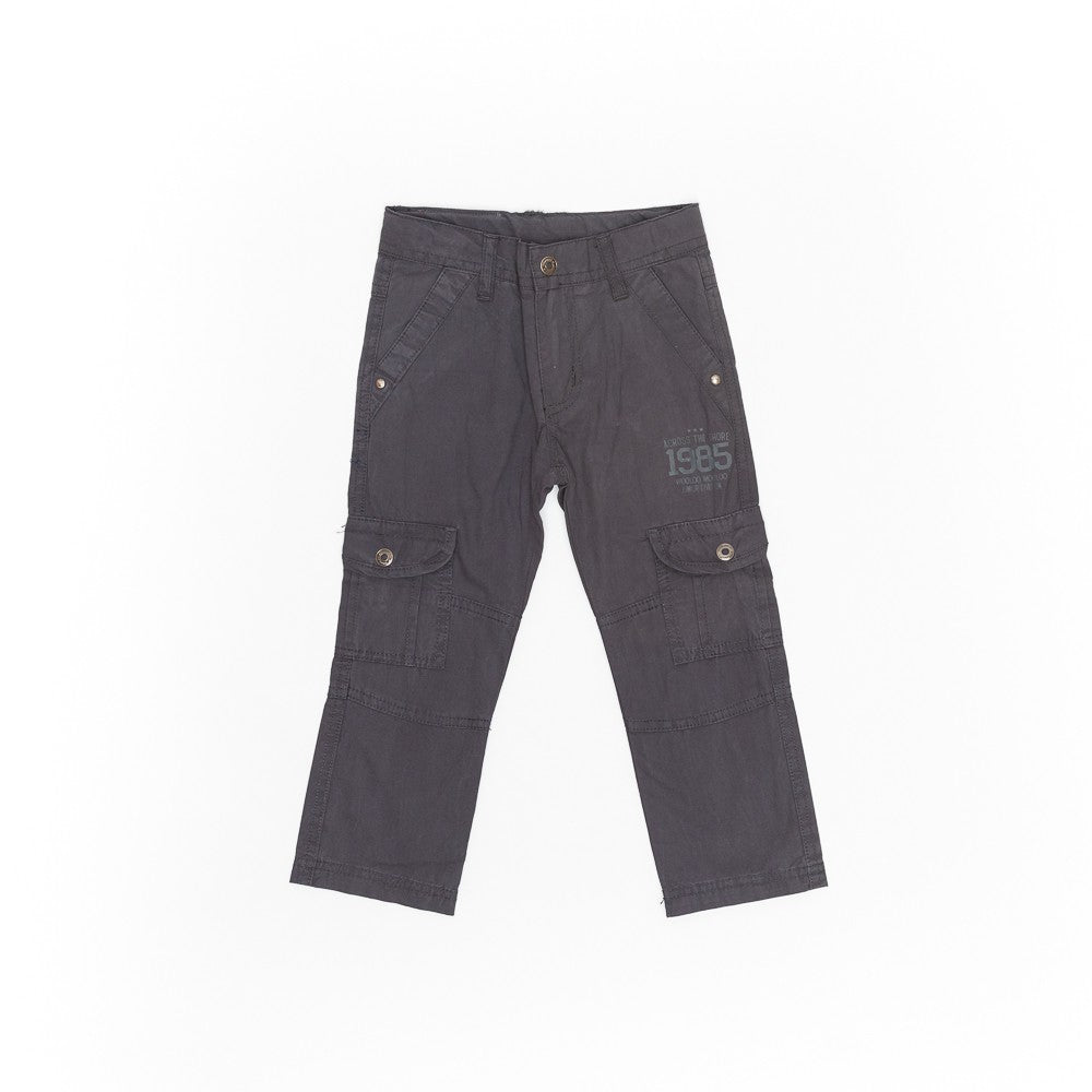 Pantaloni baieti, Wooloo Mooloo, cu buzunare, gri, 10742-1