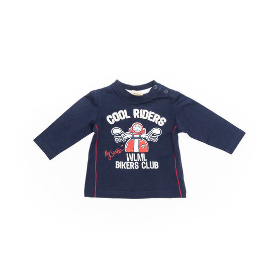 Bluza bebelusi, Wooloo Mooloo, Cool Riders, bleumarin, 21530 - 4Kids Romania