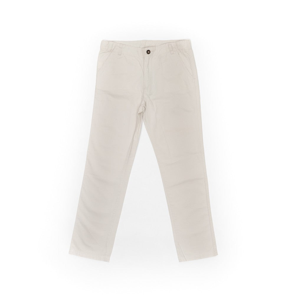 Pantaloni din bumbac baieti, Wooloo Mooloo, crem, 20342-1