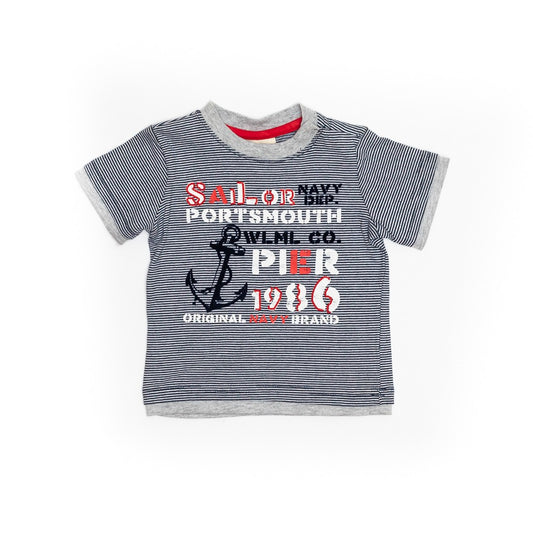 Tricou cu dungi baieti, Wooloo Mooloo, Sailor, 20130 - 4Kids Romania