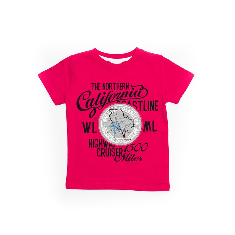 Tricou baieti, Wooloo Mooloo, California, fucsia, 47340 - 4Kids Romania