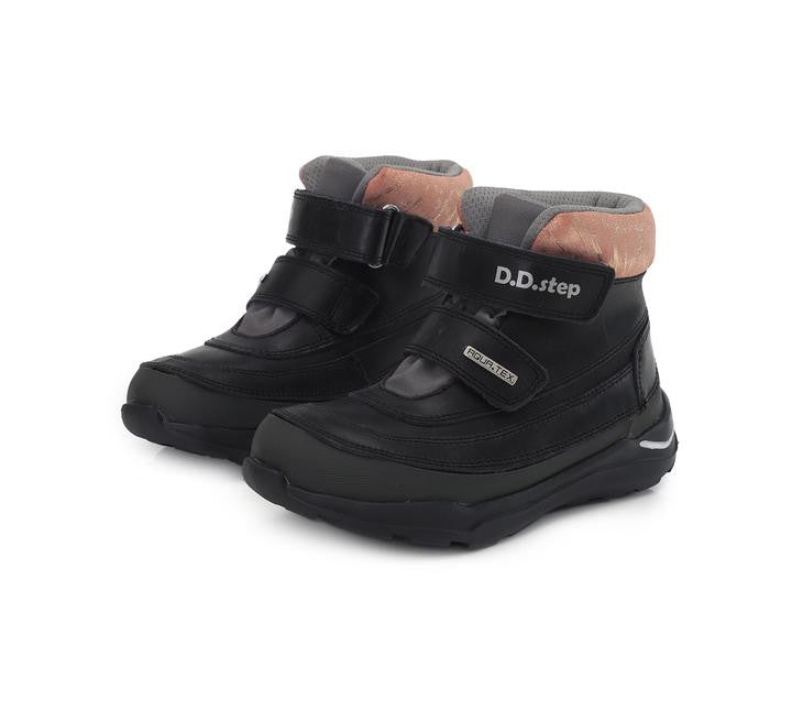 Ghete waterproof din piele, fete, D.D.step, calduroase, F61-701 - 4Kids