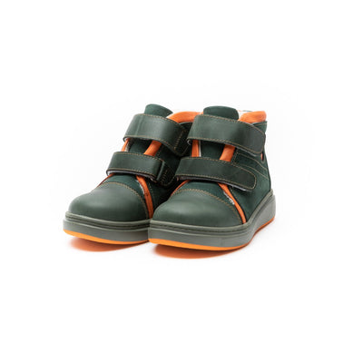 Ghete din piele cu scai, Casual, flexibile, kaki, 842K - 4Kids Romania