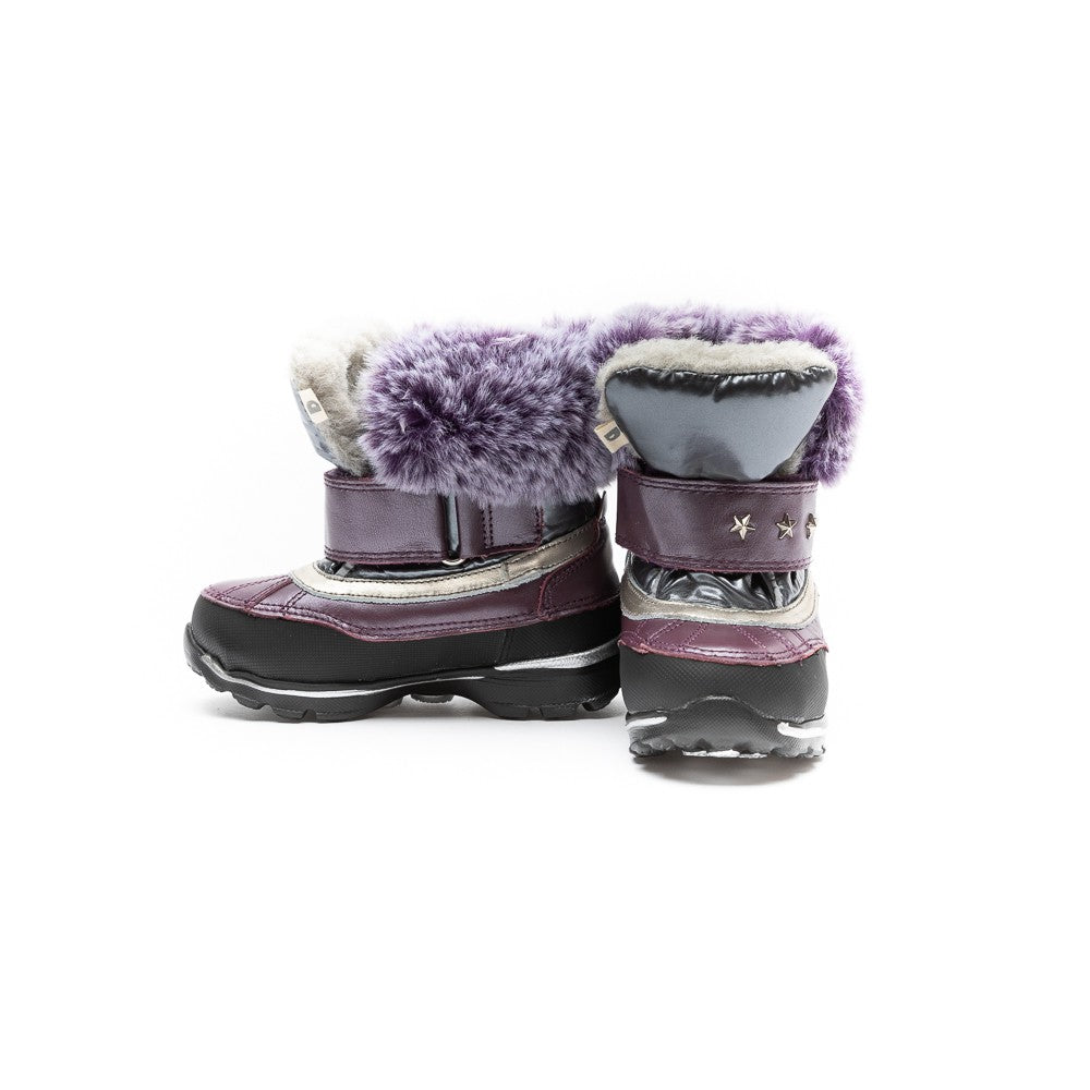 Apres ski cu blanita, D.D.step, Waterproof, mov, F651-121A