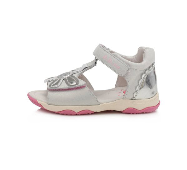 Sandalute Fetite, D.D.step, Model Floare, Inchise la Spate, Argintii, AC64-311A