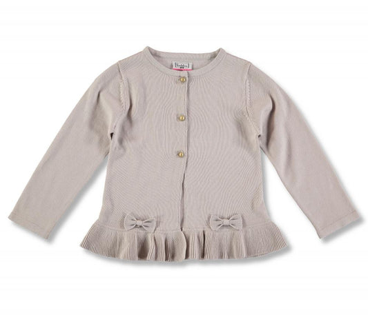 Jacheta cu nasturi eleganta, Bimbalina, din bumbac, crem, 60877 - 4Kids Romania