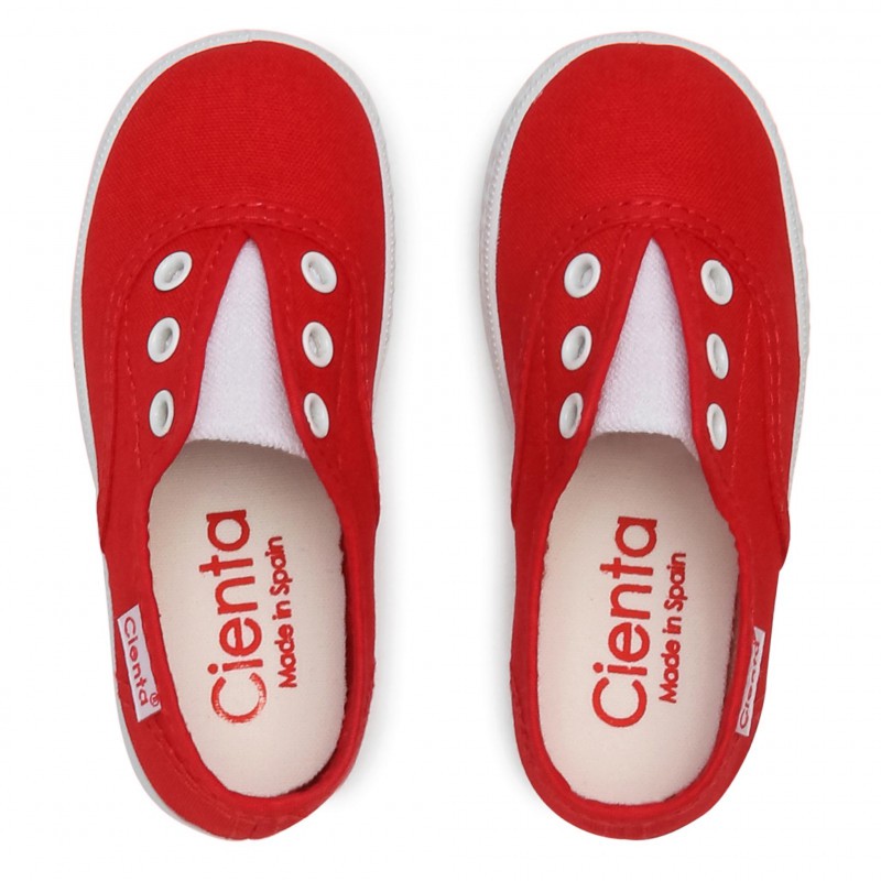 Tenisi Slip-On Copii, Cienta, Parfumati, Fara Siret, Flexibili, Rosii, 55000 - 4Kids Romania