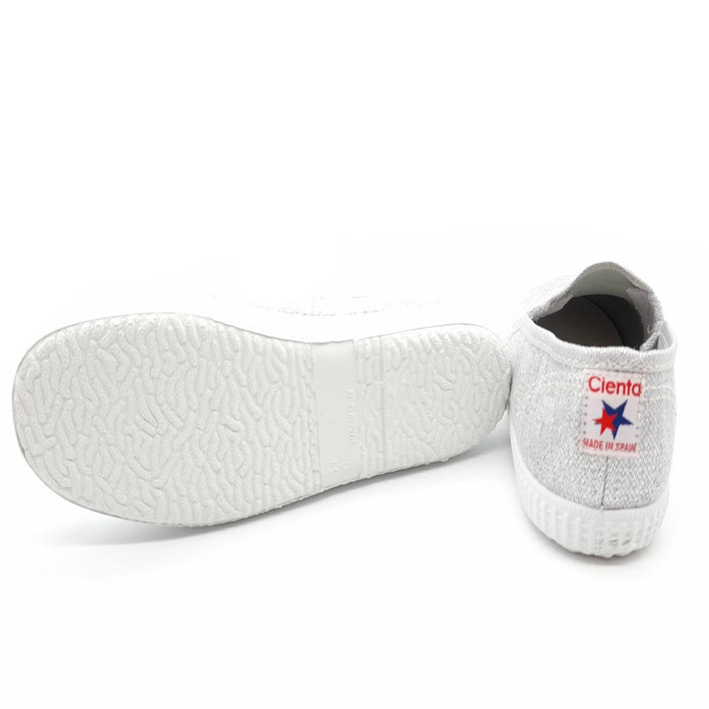 Tenisi Slip-On Fetite, Cienta, Parfumati, Flexibili, Argintii, 57013 - 4Kids Romania