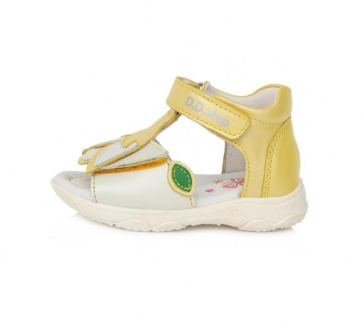 Sandale din Piele, D.D.step, pentru Copii, Ghiocel, Usoare, Galben, AC64-696 - 4Kids Romania