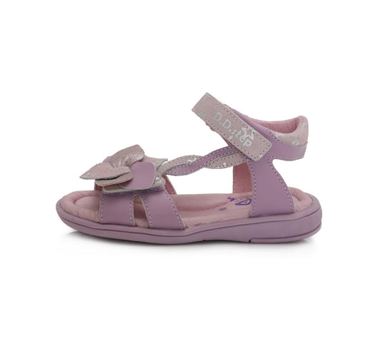 Sandale din Piele Fete, D.D.step, Model Floare, cu Scai, Mov, K03-971A - 4Kids Romania