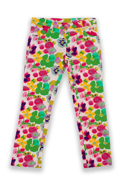 Pantaloni lungi inflorati, Bimbalina, fetite, 36432 - 4Kids Romania