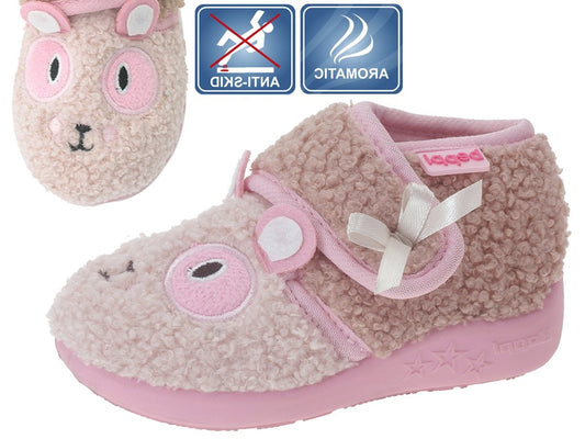 Pantofi interior cu aspect pufos fete, Beppi, usori, 2174361 - 4Kids Romania