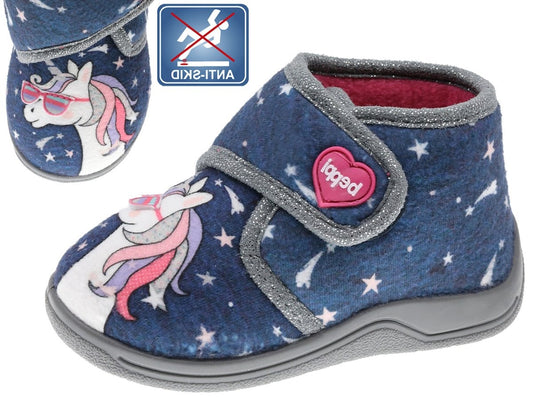 Pantofi de interior fete, Beppi, Night Sky, comozi, 2187970 - 4Kids Romania