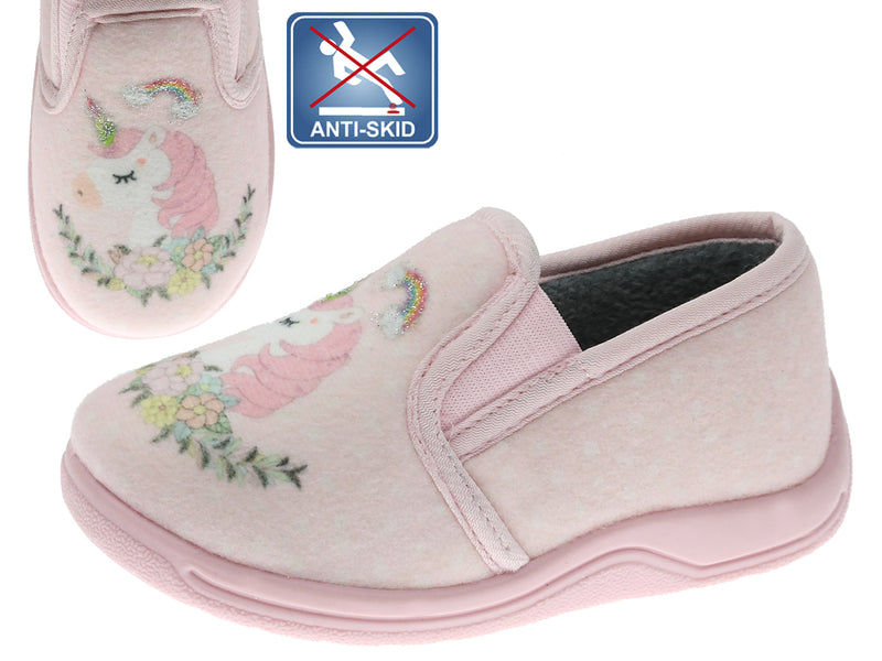 Pantofi interior cu sclipici, Beppi, antialunecare, 2188830 - 4Kids Romania