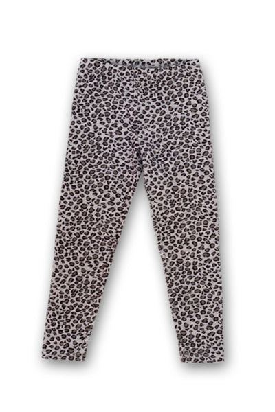 Colanti leopard fetite, Bambilina, din bumbac, gri, 42832 - 4Kids Romania