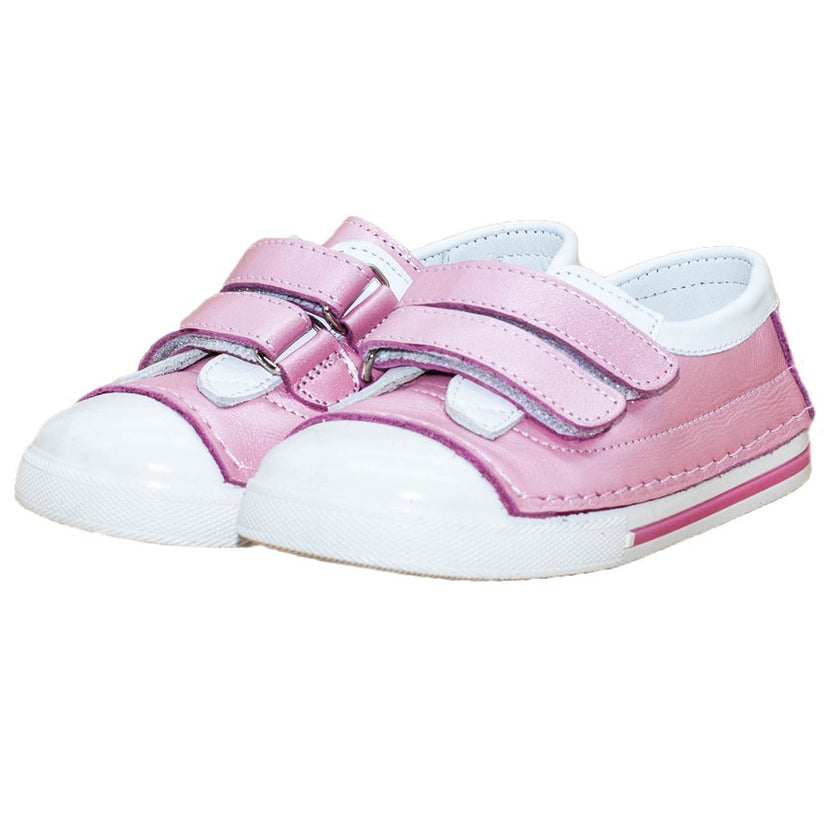 Pantofiori stil tenisi, 4Kids, usori, roz metalizat, 051 - 4Kids Romania