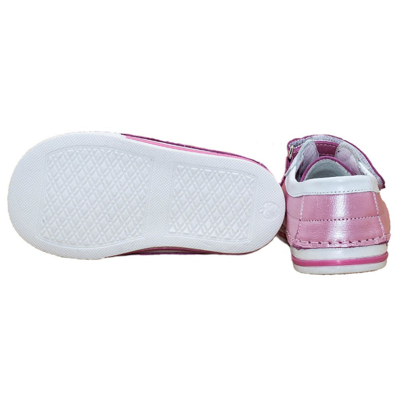 Pantofiori stil tenisi, 4Kids, usori, roz metalizat, 051 - 4Kids Romania