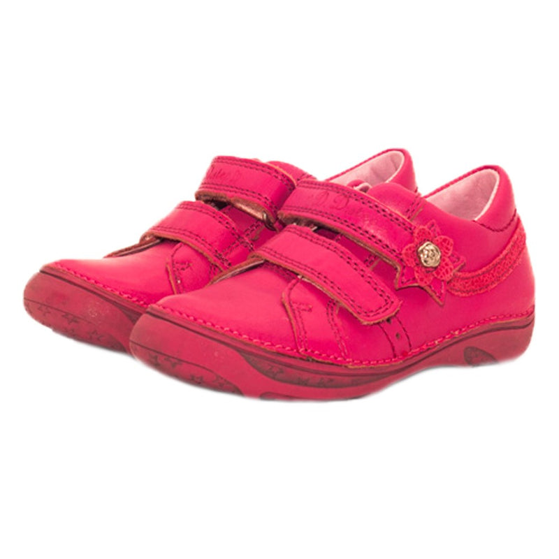 Pantofi flexibili din piele, D.D.step, roz, 046-600 - 4Kids Romania