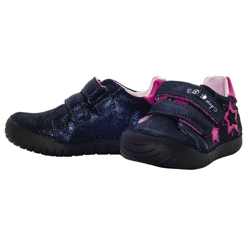 Pantofi inchisi bleumarin cu led fete- 050-11B - 4Kids Romania