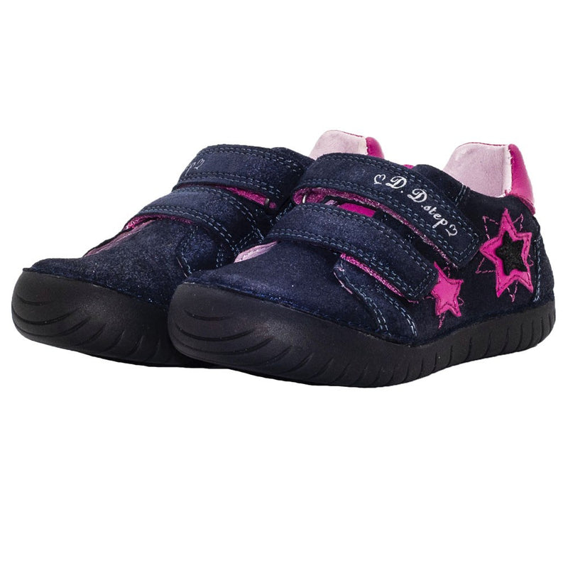 Pantofi inchisi bleumarin cu led fete- 050-11B - 4Kids Romania