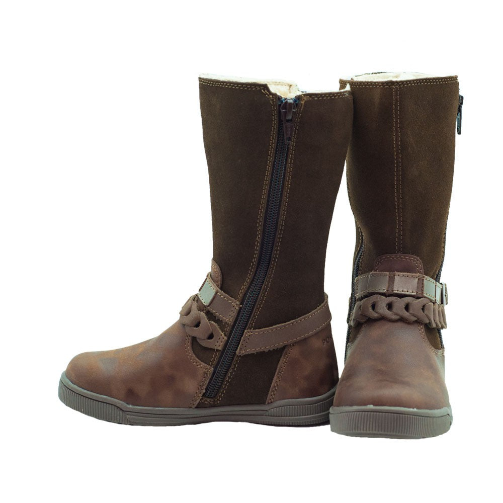 Cizme cu catarama fete, Ponte 20, usoare, maro, DA06-1-96A