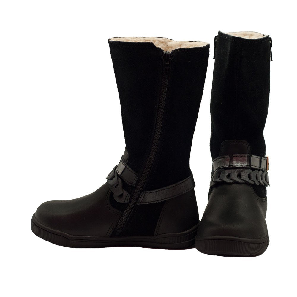 Cizme cu catarama fete, Ponte 20, usoare, negre, DA06-1-96