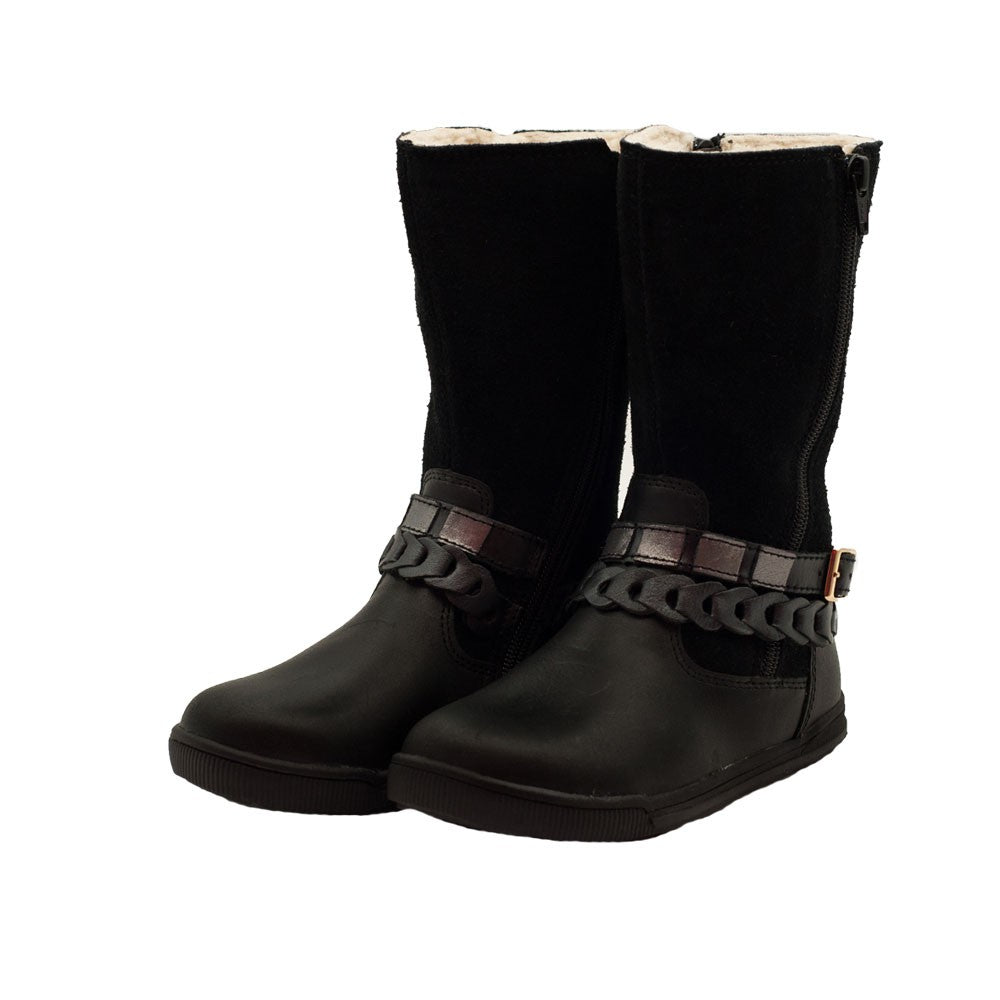 Cizme cu catarama fete, Ponte 20, usoare, negre, DA06-1-96 - 4Kids Romania