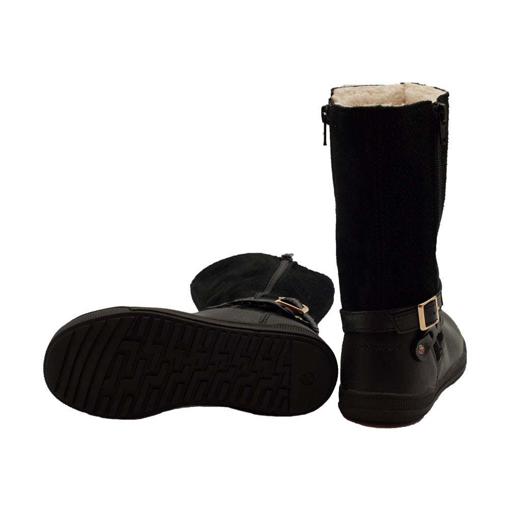 Cizme cu catarama fete, Ponte 20, usoare, negre, DA06-1-96 - 4Kids Romania