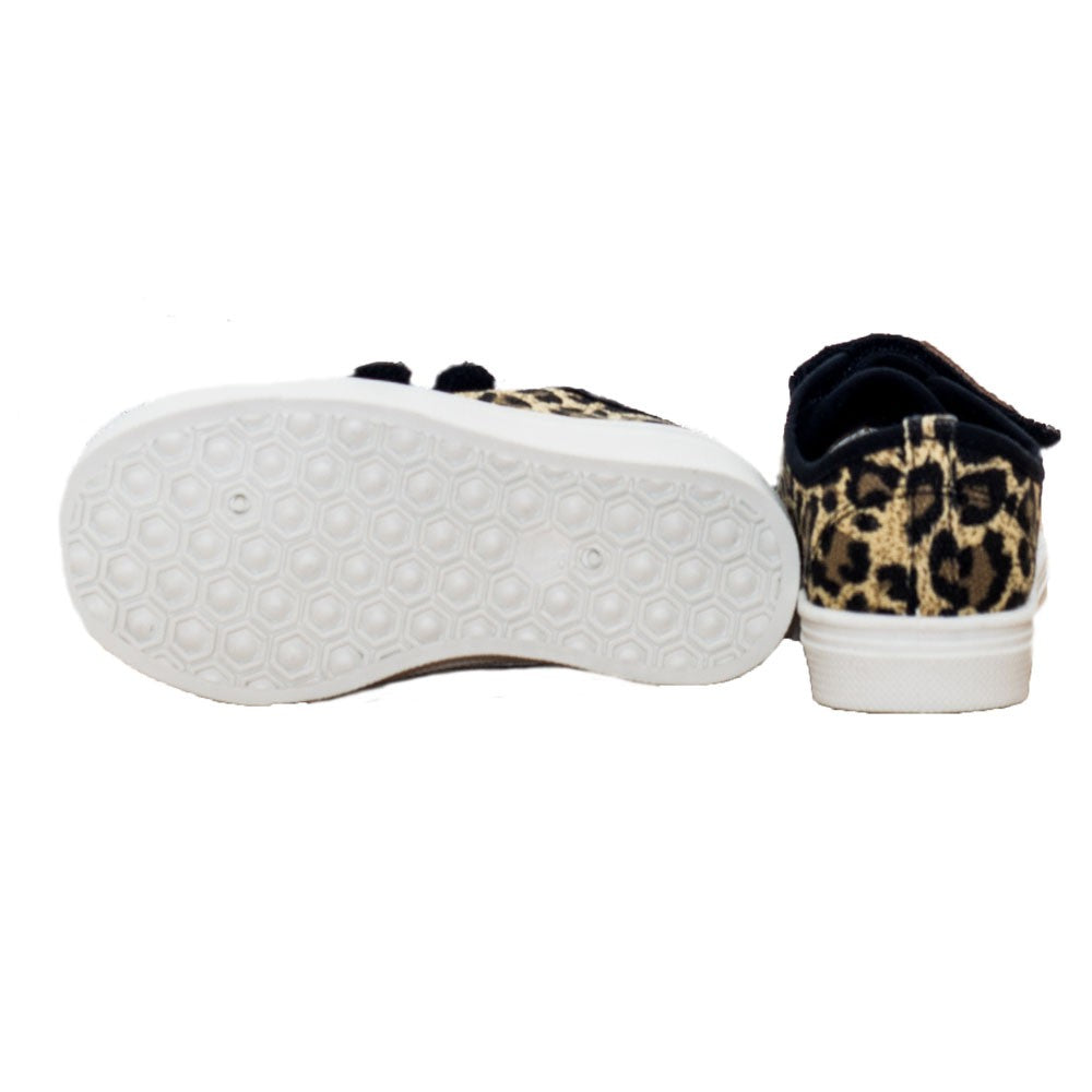 Tenisi Fete, D.D.step, Model Leopard, cu Scai, Textili, Maro, CSG-105 - 4Kids Romania