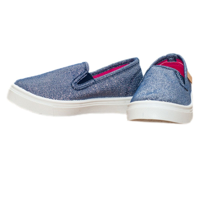 Tenisi Slip-On Fete, D.D.step, Material Textil, Usori, Albastri, CSG-083B - 4Kids Romania