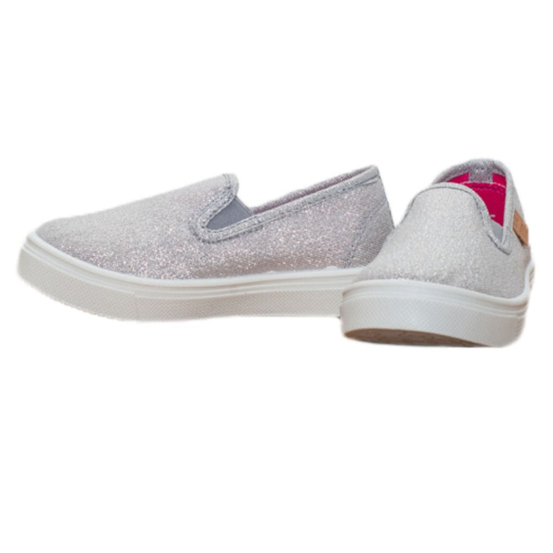 Tenisi Slip-On Fete, D.D.step, Material Textil, Usori, Gri, CSG-083 - 4Kids Romania