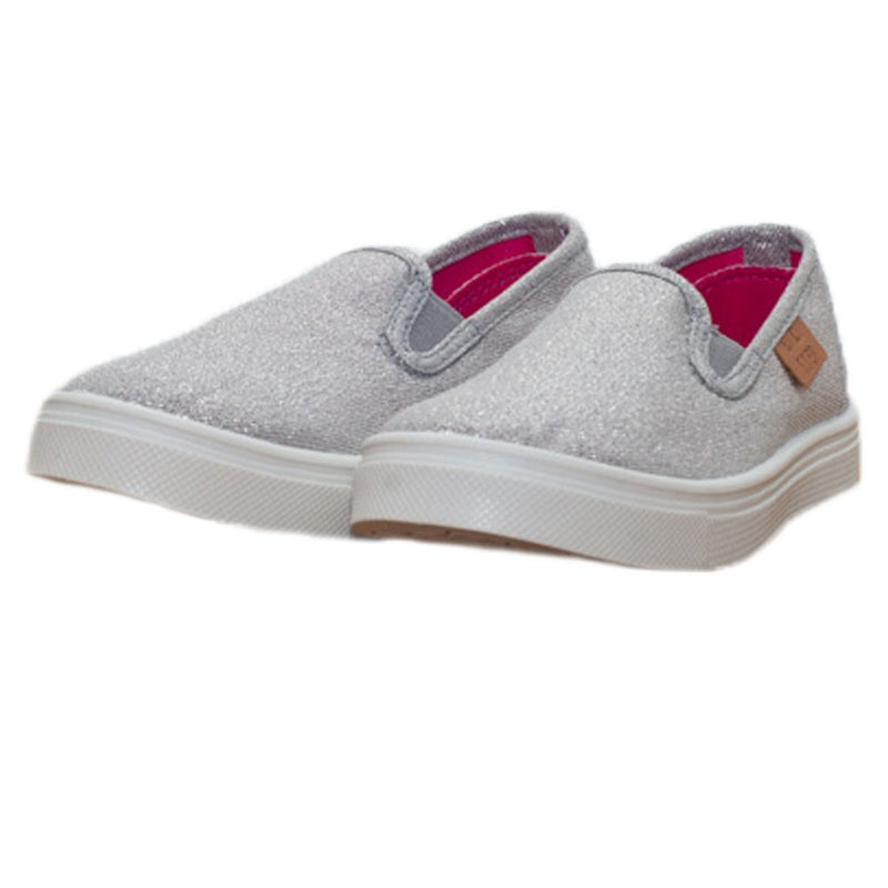 Tenisi Slip-On Fete, D.D.step, Material Textil, Usori, Gri, CSG-083 - 4Kids Romania