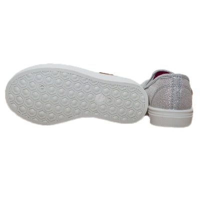 Tenisi Slip-On Fete, D.D.step, Material Textil, Usori, Gri, CSG-083 - 4Kids Romania