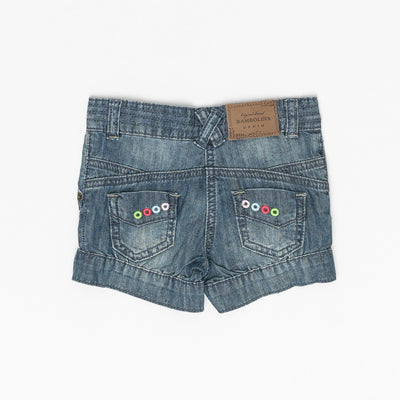 Pantaloni scurti de blugi, Bimbalina, fetite, albastri, 45422 - 4Kids Romania