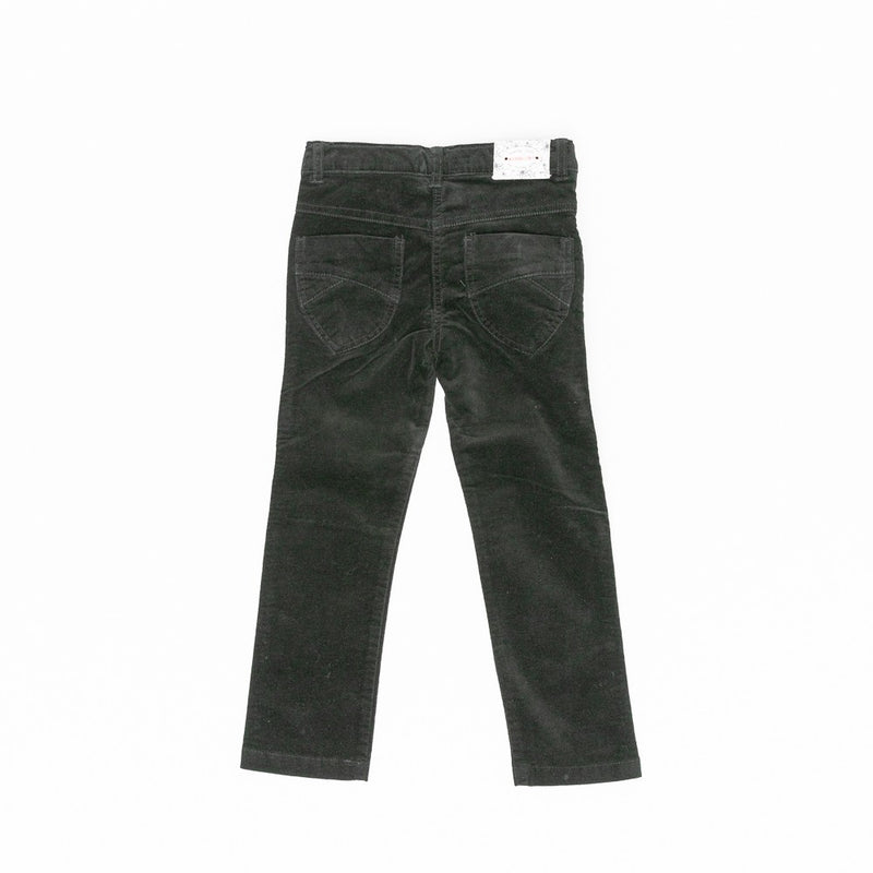 Pantaloni fetite, Bimbalina, din reiat, negri, 10822-1 - 4Kids Romania