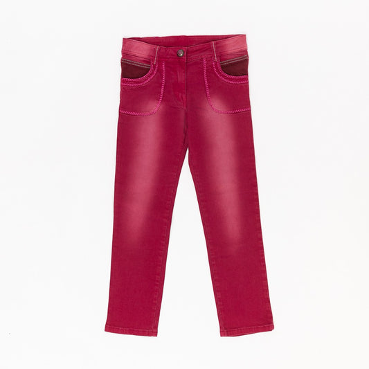 Pantaloni lungi fetite, Bimbalina, fuchsia, 31822 - 4Kids Romania