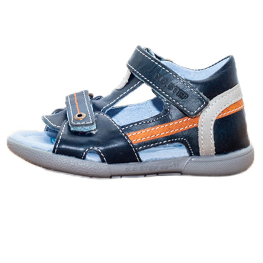 Sandale Baieti, D.D.step, Stripes, Felxibile, Bleumarin, AC048-800B - 4Kids Romania