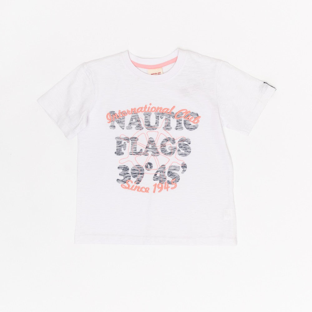 Tricou pentru copii, Wooloo Mooloo, Nautic Flags, 17320 - 4Kids Romania