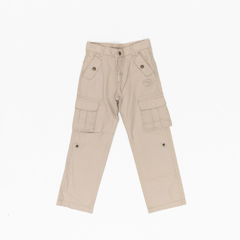 Pantaloni cu buzunare, Wooloo Mooloo, baieti, crem, 32322-2