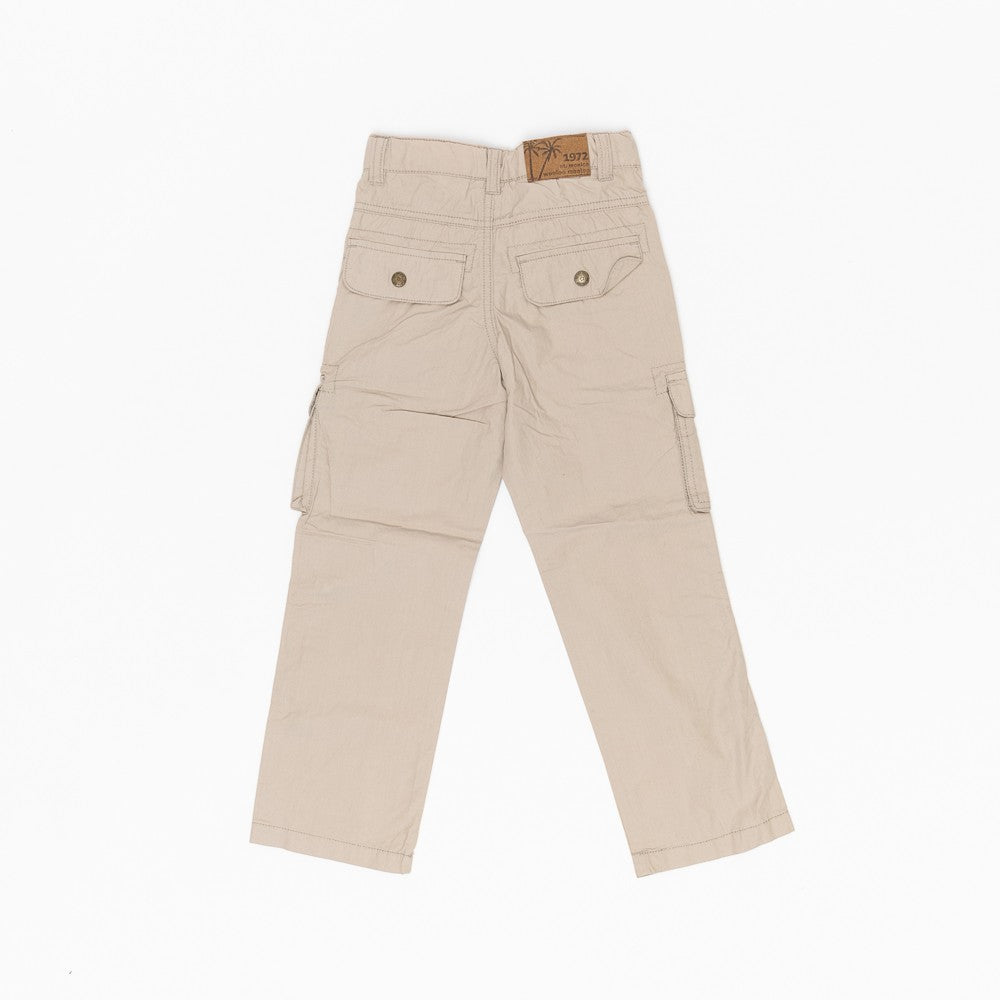 Pantaloni cu buzunare, Wooloo Mooloo, baieti, crem, 32322-2