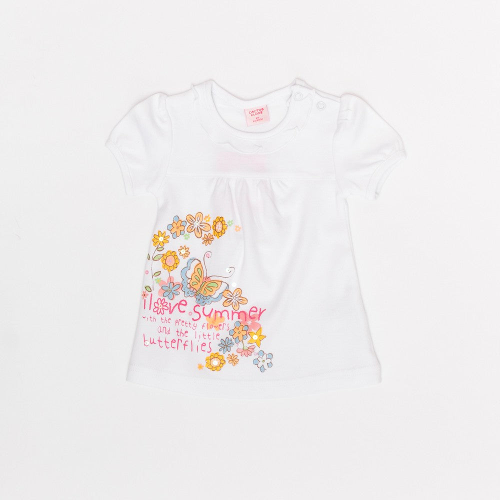 Tricou alb fete - JDK1221