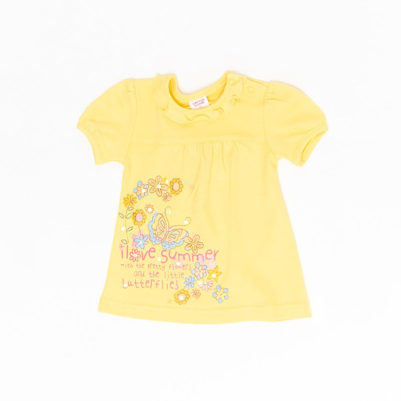 Tricou galben fete - JDK1221-G - 4Kids Romania