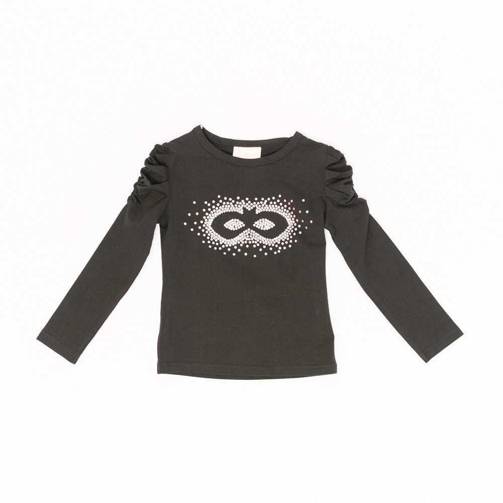 Bluza cu maneca lunga, Bimbalina, Mask, neagra, 54830