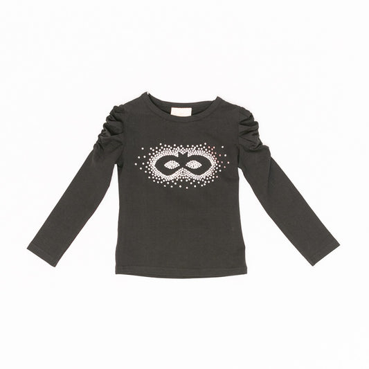 Bluza cu maneca lunga, Bimbalina, Mask, neagra, 54830 - 4Kids Romania