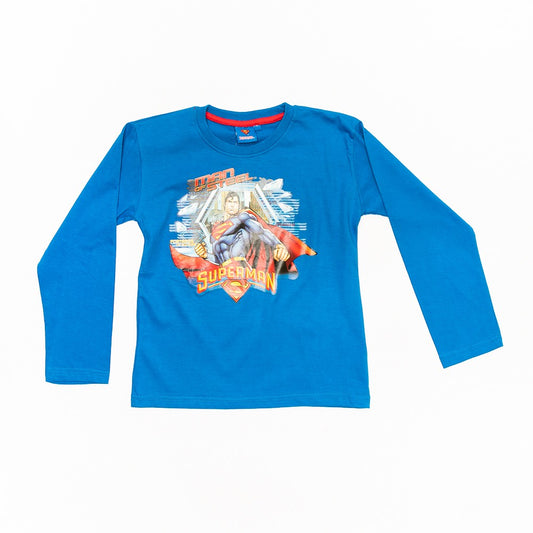 Bluza albastra Superman baieti - KTJL2540-A - 4Kids Romania