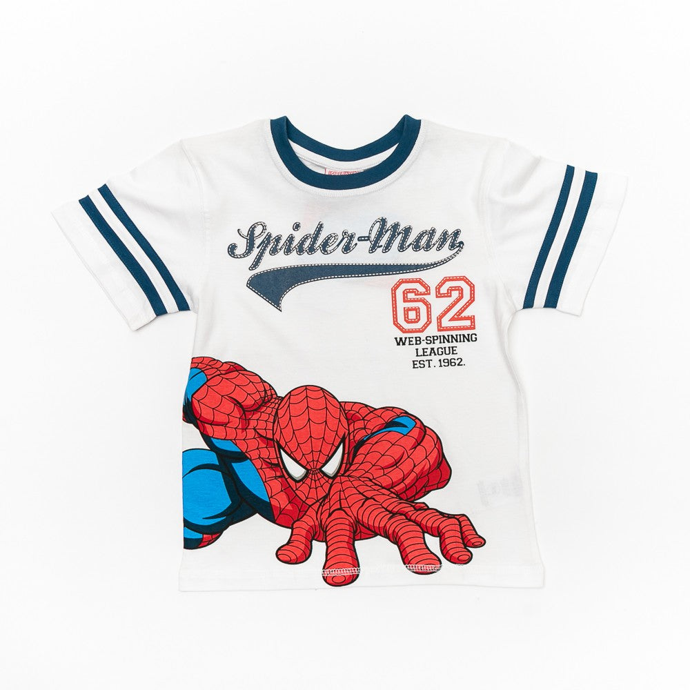 Tricou alb Spiderman baieti - SPD2708