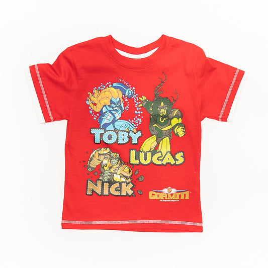 Tricou rosu baieti - GOR372-R - 4Kids Romania