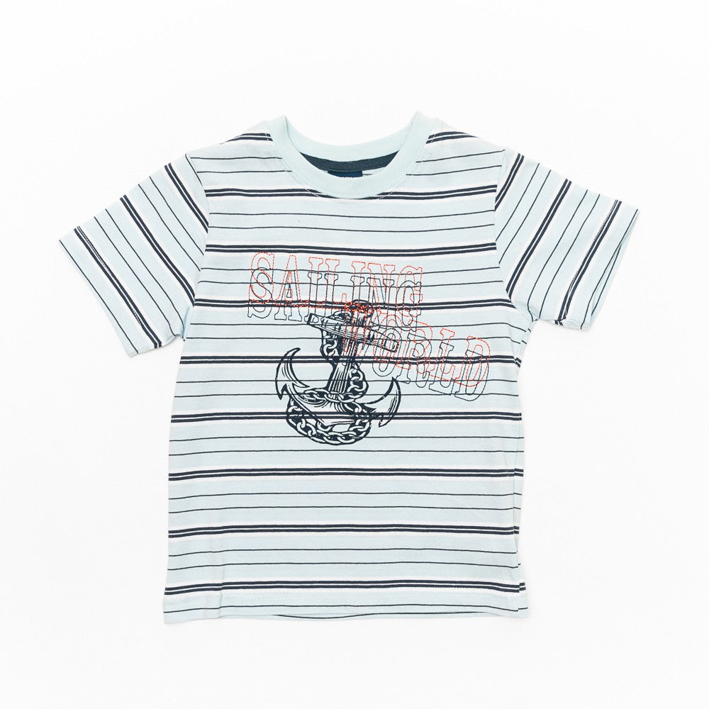 Tricou bleu baieti - KTYJ5535 - 4Kids Romania