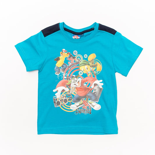 Tricou albastru baieti - KTJM2314 - 4Kids Romania